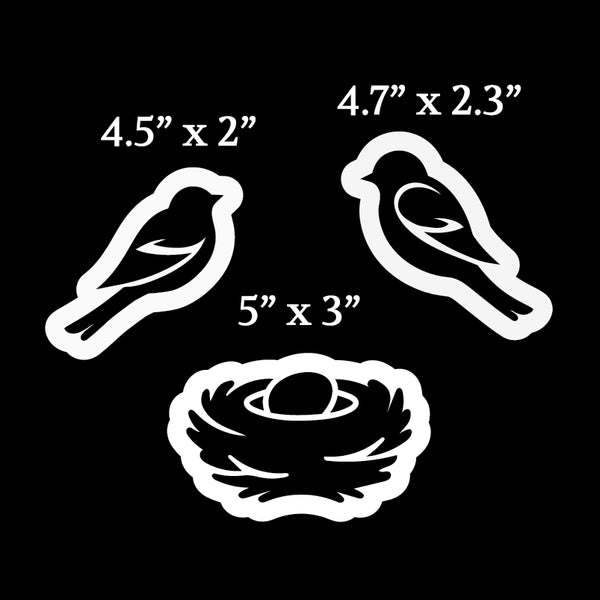 Bird's Nest Stencils - Plata Chalkboards