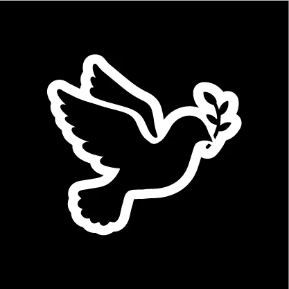 Peace Dove Stencil for Chalkboards, 6 x 6" Magnetic stencil for Chalkboards, whiteboards, metal crafts