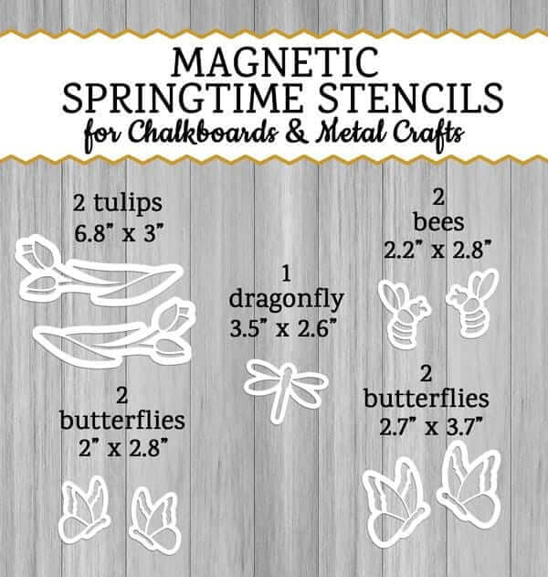Spring Chalkboard Stencils for Easy Chalkboard Art Plata