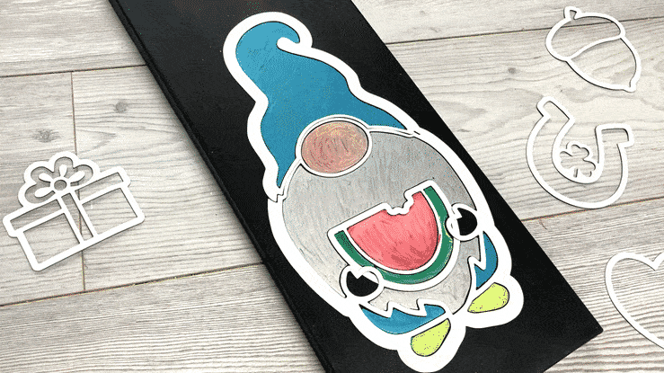 How to layer paint colors to create easy chalkboard art- use a paint pen in a contrasting color and outline to stencil edge