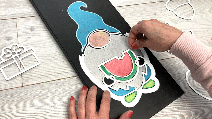 How to add details to your stencil art- wait until stencil paint is dry, then using paint pen add details