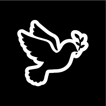 Peace Dove Stencil for Chalkboards, 6 x 6&quot; Magnetic stencil for Chalkboards, whiteboards, metal crafts