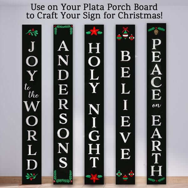 Craft A Christmas Chalkboard Easily with Magnetic Stencils!