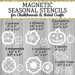 Season Calligraphy Stencil Pack 2 by Plata Chalkboards